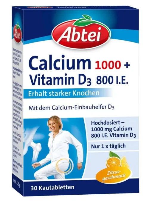 Abtei Calcium 1000 Vitamin D3 800 IE , 30 viên