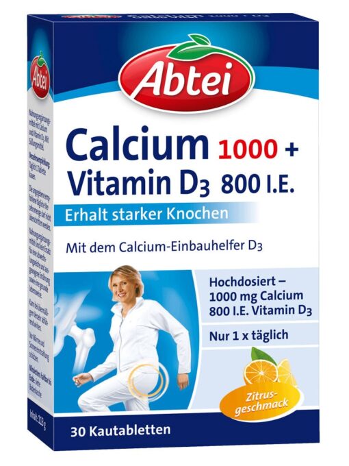 Abtei Calcium 1000 Vitamin D3 800 IE , 30 viên