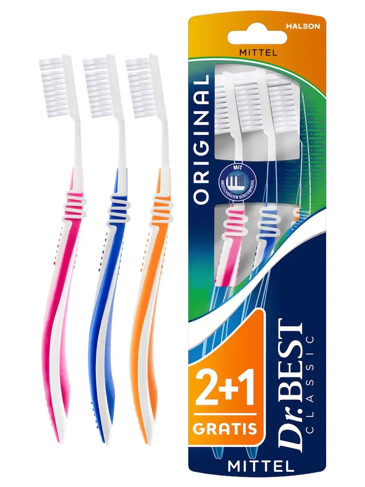 Bàn chải đánh răng Dr.Best Original vỉ 3