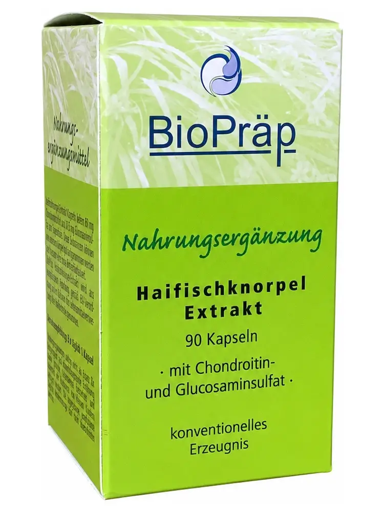 Viên nang chiết xuất sụn cá mập BioPrap Haifischknorpel Extrakt Kapseln, 90 viên