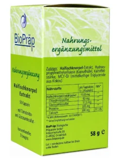 Viên nang chiết xuất sụn cá mập BioPrap Haifischknorpel Extrakt Kapseln, 90 viên