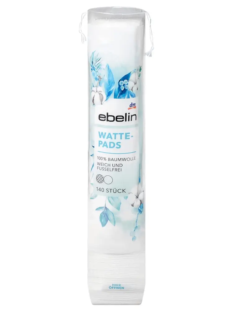 Bông Tẩy Trang Ebelin Wattepads, 140 Miếng