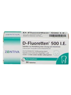 Vitamin D Fluoretten 500 IE, 90 viên