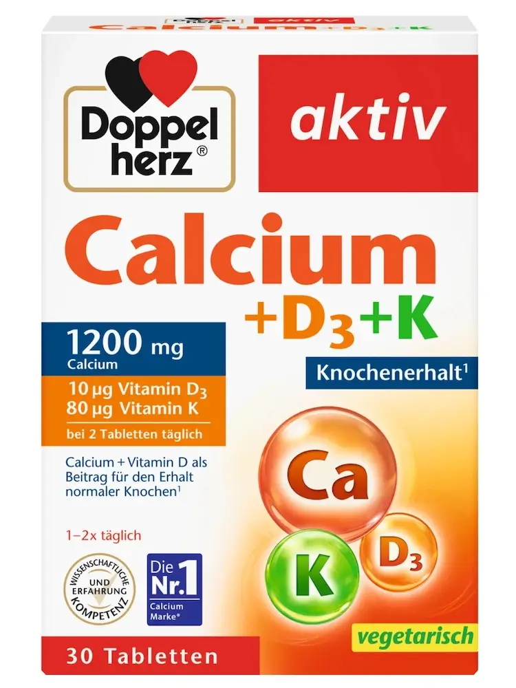Viên Uống Doppelherz Calcium Vitamin D3 1200, 30 viên