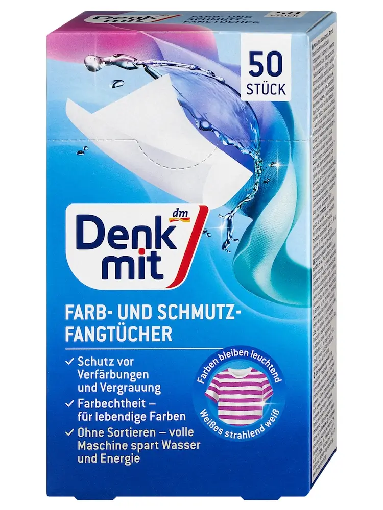Giấy Hút Màu Quần Áo Denkmit, 50 Miếng