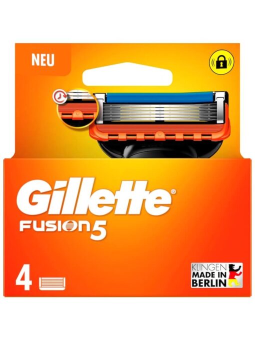 Lưỡi cạo râu Gillette Fusion 5, vỉ 4 lưỡi