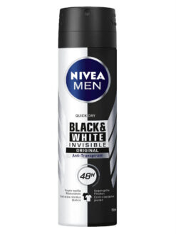 Xịt khử mùi Nivea Men Black & White Invisible, 150ml