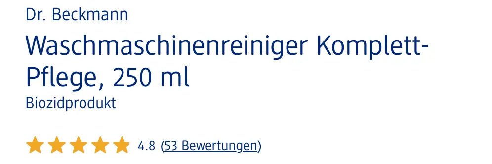 Dung dịch vệ sinh máy giặt Dr.Beckmann Waschmaschinen Pflege-Reiniger, 250 ml