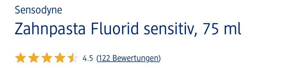 Kem Đánh Răng Sensodyne Fluorid, 75 ml