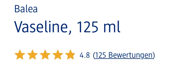 Kem Nẻ Balea Vaseline, 125 ml