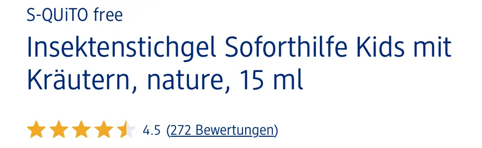 Kem trị muỗi đốt S Quito Free 15 ml