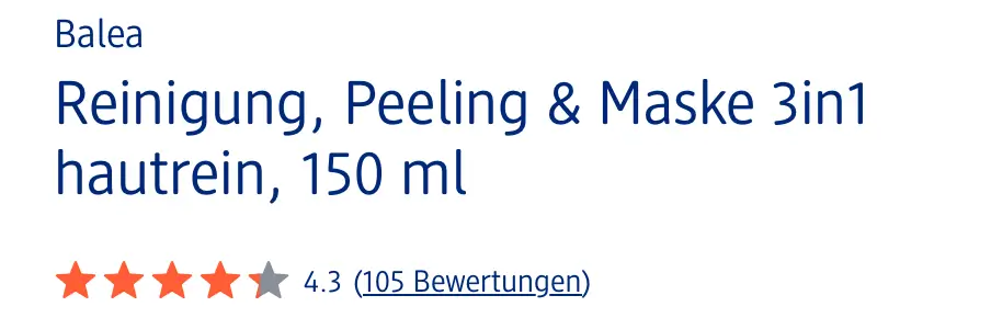 Sữa rửa mặt Balea trị mụn, 150ml