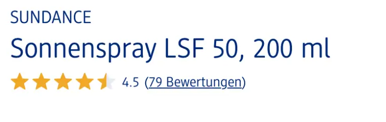 Xịt chống nắng Sundance Sonnen Spray Spf 50, 200ml