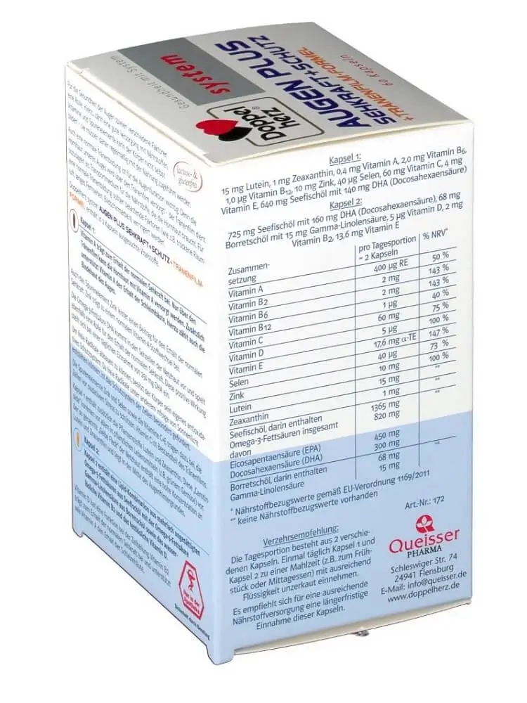Thuốc bổ mắt Doppelherz system Augen Plus 60 viên