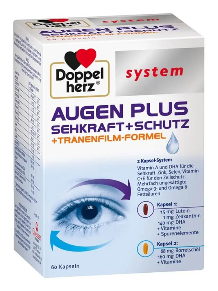 Thuốc bổ mắt Doppelherz system Augen Plus 60 viên
