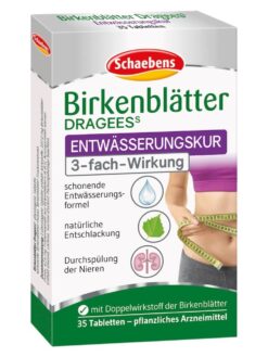Thuốc giảm cân Schaebens Birkenblatter Dragees, 35 viên