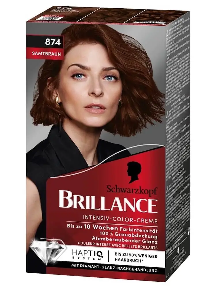 Thuốc Nhuộm Tóc Brillance 874 Nâu Nhung