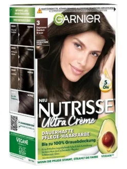 Thuốc Nhuôm Tóc Garnier Nutrisse 3 Nâu Sẫm Cà Phê