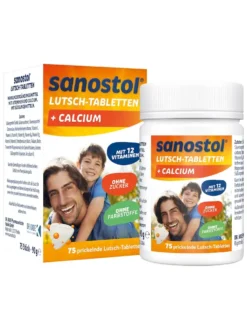 Viên Ngậm Sanostol Lutschtabletten Multi-Vitmine + Calcium, 75 viên