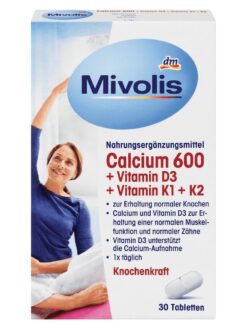Viên uống Calcium 600 Vitamin D3 + K, 30 viên