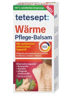 Gel xoa bóp tetesept Muskel Vital Warme balsam, 100 g