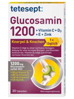 Thuốc bổ khớp Tetesept Glucosamin 1200, 30st