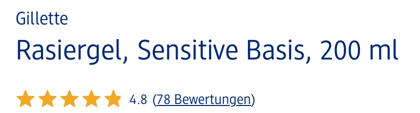 Gel cạo râu Gillette, 200ml