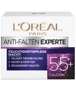 Kem dưỡng da Loreal Anti Falten Experte 55+ Nachtcreme, 50 ml