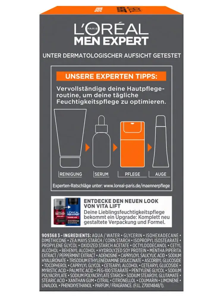 Kem dưỡng da Loreal Men Expert Power Age, 50 ml