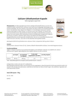 Viên uống Sanct Bernhard Calcium Lithothamnium, 120 viên