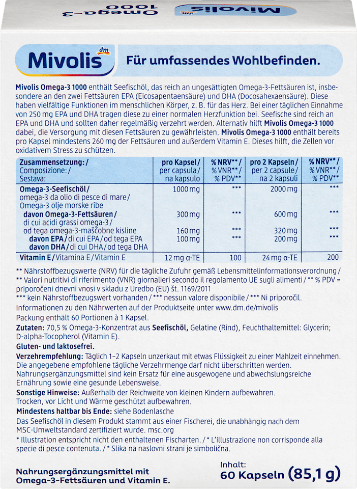 Mivolis Omega-3 1000, 60 viên