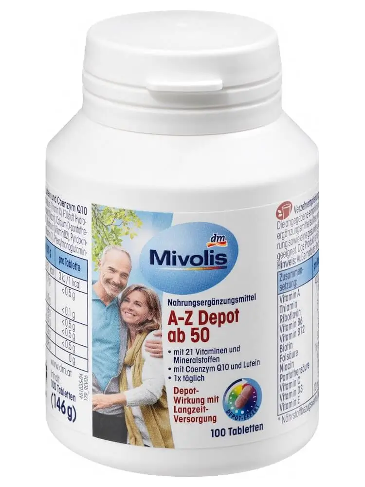 Vitamin Tổng Hợp Mivolis A Z Depot ab 50, 100 Viên