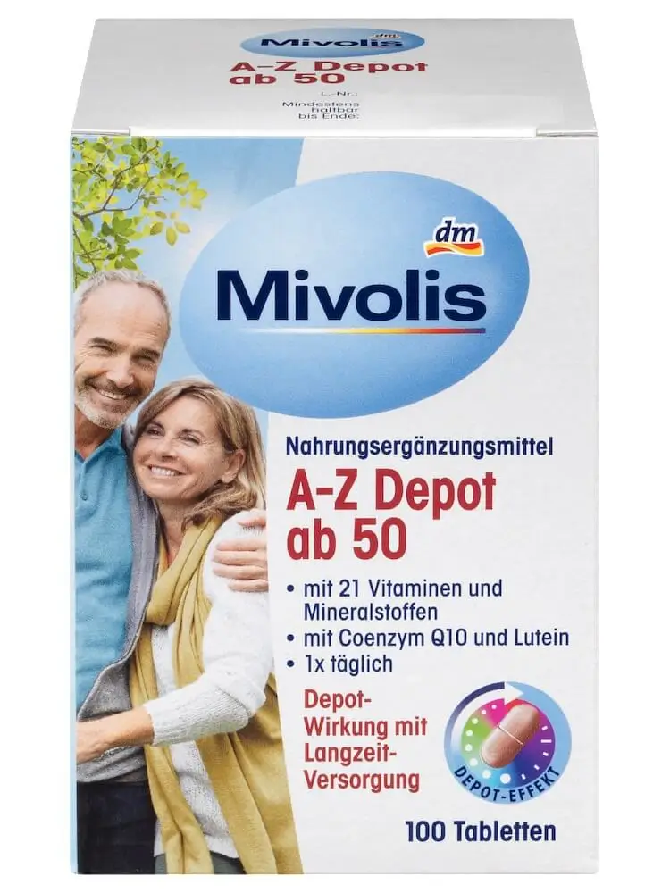 Vitamin Tổng Hợp Mivolis A Z Depot ab 50, 100 Viên