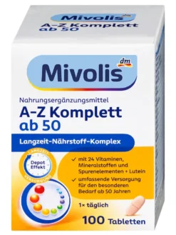 Vitamin Tổng Hợp Mivolis A Z Komplett Depot ab 50, 100 Viên