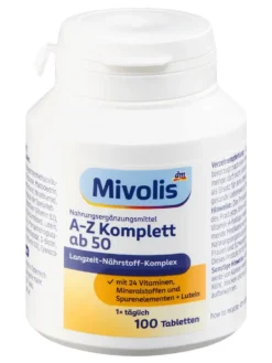 Vitamin Tổng Hợp Mivolis A Z Komplett Depot ab 50, 100 Viên