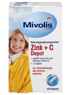Viên uống Mivolis Zink C Depot, 60 viên