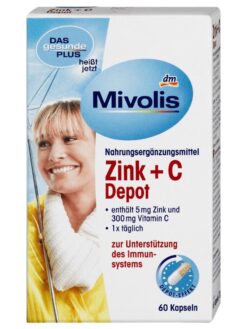 Viên uống Mivolis Zink C Depot, 60 viên