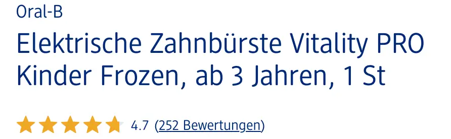 Bàn chải điện Oral B Kids cho bé gái