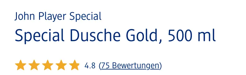 Sữa tắm John Player Special Be Gold 500ml