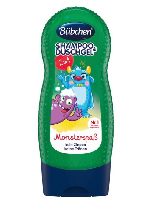 sữa tắm gộ Bubchen kids shampoo duschgel monsterspab, 230 ml