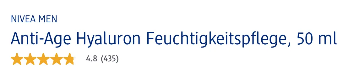 Kem dưỡng da Nivea Men Anti Age Hyaluron, 50ml