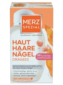 Da tóc móng Merz Spezial Haut Haare Nagel, 120 Viên