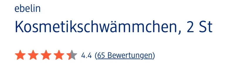 Bọt Biển Rửa Mặt Ebelin, 2 Miếng
