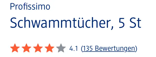 Khăn Lau Đa Năng Profissimo Schwammtucher, 5 Miếng