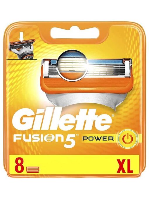 Lưỡi Cạo Râu Gillette Fusion 5 Power, Vỉ 8 chiếc