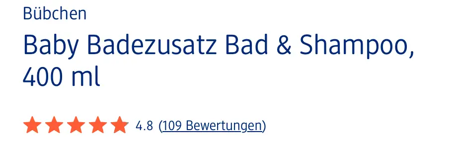 Sữa tắm gội Bubchen Baby Bad & Shampoo cho trẻ sơ sinh và trẻ em, 400 ml