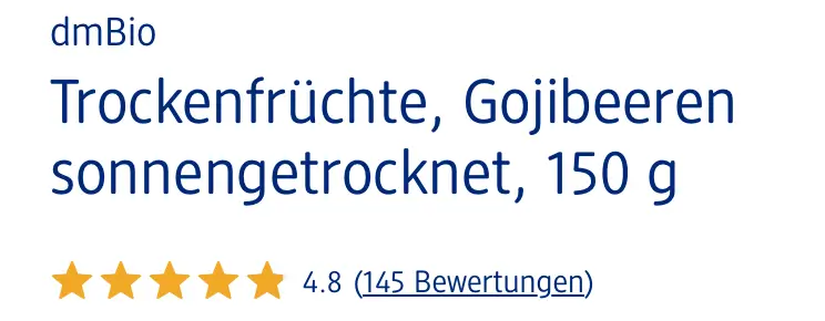 Kỳ Tử Hữu Cơ dmBio Gojibeeren, 150g