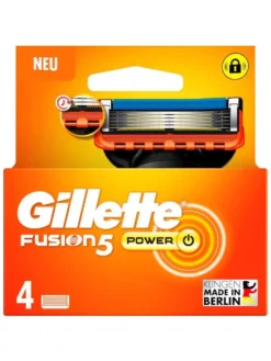 Lưỡi Cạo Râu Gillette Fusion 5 Power, Vỉ 4 chiếc
