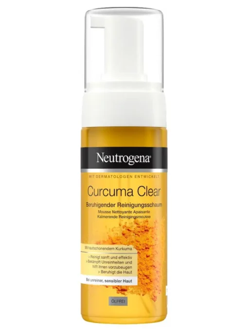 Sữa Rửa Mặt Neutrogena Curcuma Clear Tạo Bọt Tinh Chất Nghệ, 150 ml