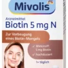 Thuốc mọc tóc Mivolis Biotin 5 mg N, 60 viên